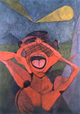 Р. Тамайо. Крик. 1953. Национальная галерея современного искусства. Рим.